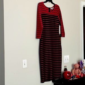 Body hugging, form fitting two tone dress NWT